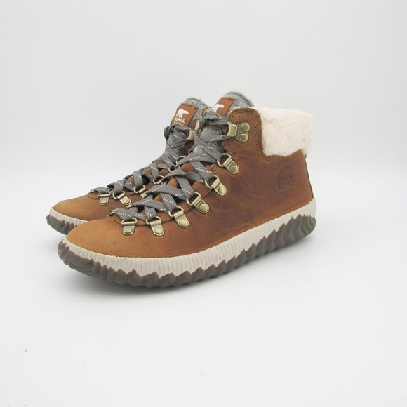 Sorel Boots Women 8 Out N About Plus Conquest Waterproof Leather Fur Lined - Picture 7 of 10